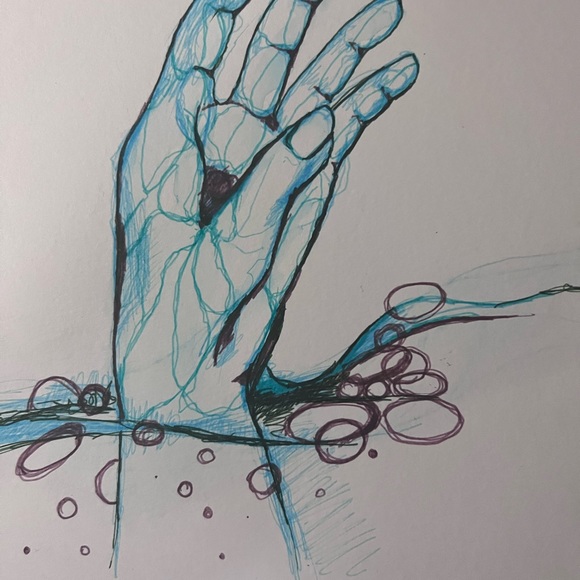 Original Art - Watercolor/ink  9x12” - on 140lb paper. - Picture 3 of 4